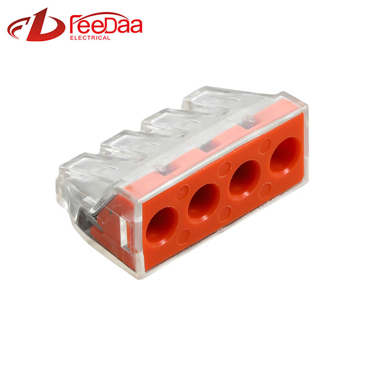 WAGO 773 Серія Quickly Wire Connector | 1 вхід 3 вихід 174 PCT-104D